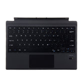 1089A Magnetic Charging Bluetooth V3.0 Keyboard + Microfiber Leather Tablet Case for Microsoft Surface Pro 3 / 4 / 5 / 6(Black)